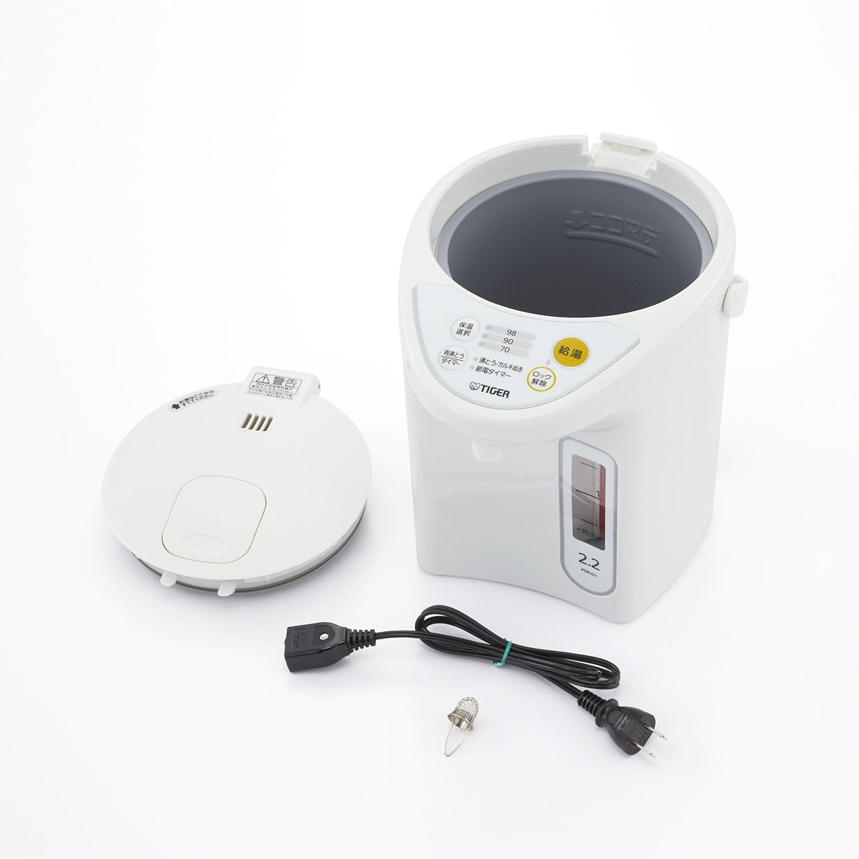 Tiger Thermos Microcomputer Electric Pot 2.2L White PDR-G221-W Tiger
