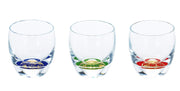 토요 사사키 유리 냉주 글라스 세트 초복 컵 후지미 마쓰타케 매화 컵 3종 모듬 일본제 100ml G086-T238 사이즈/φ5.7×h6.1・m6cm
