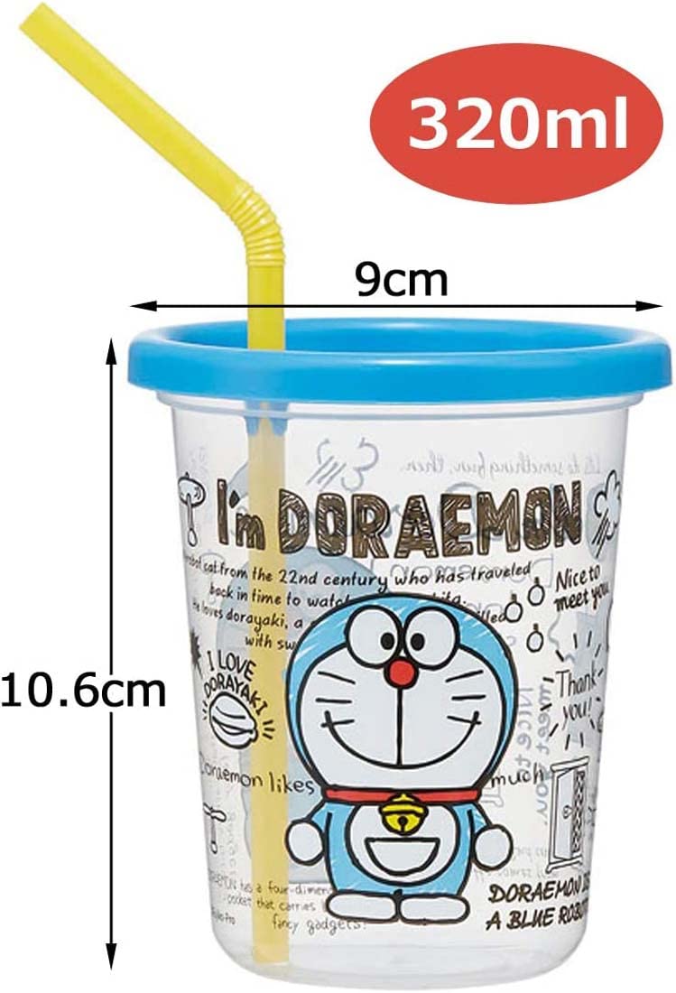 스케이터 (skater) 빨대 텀블러 3 개 도라에몽 I'm Doraemon 일본제 320ml SIH3ST