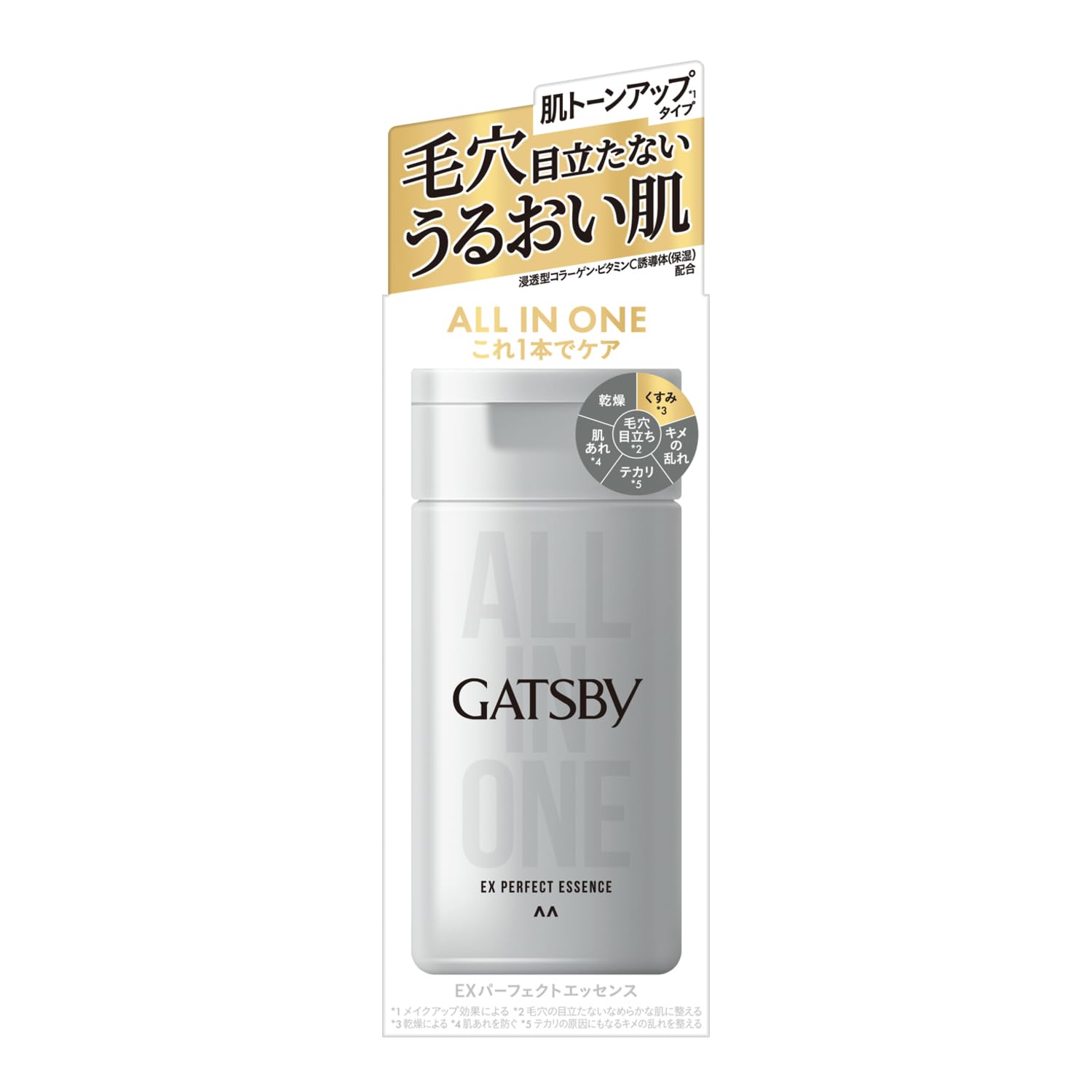 GATSBY (개츠비) EX 퍼펙트 에센스 [맨즈 올인원 화장수] 150밀리리터 (x 1)