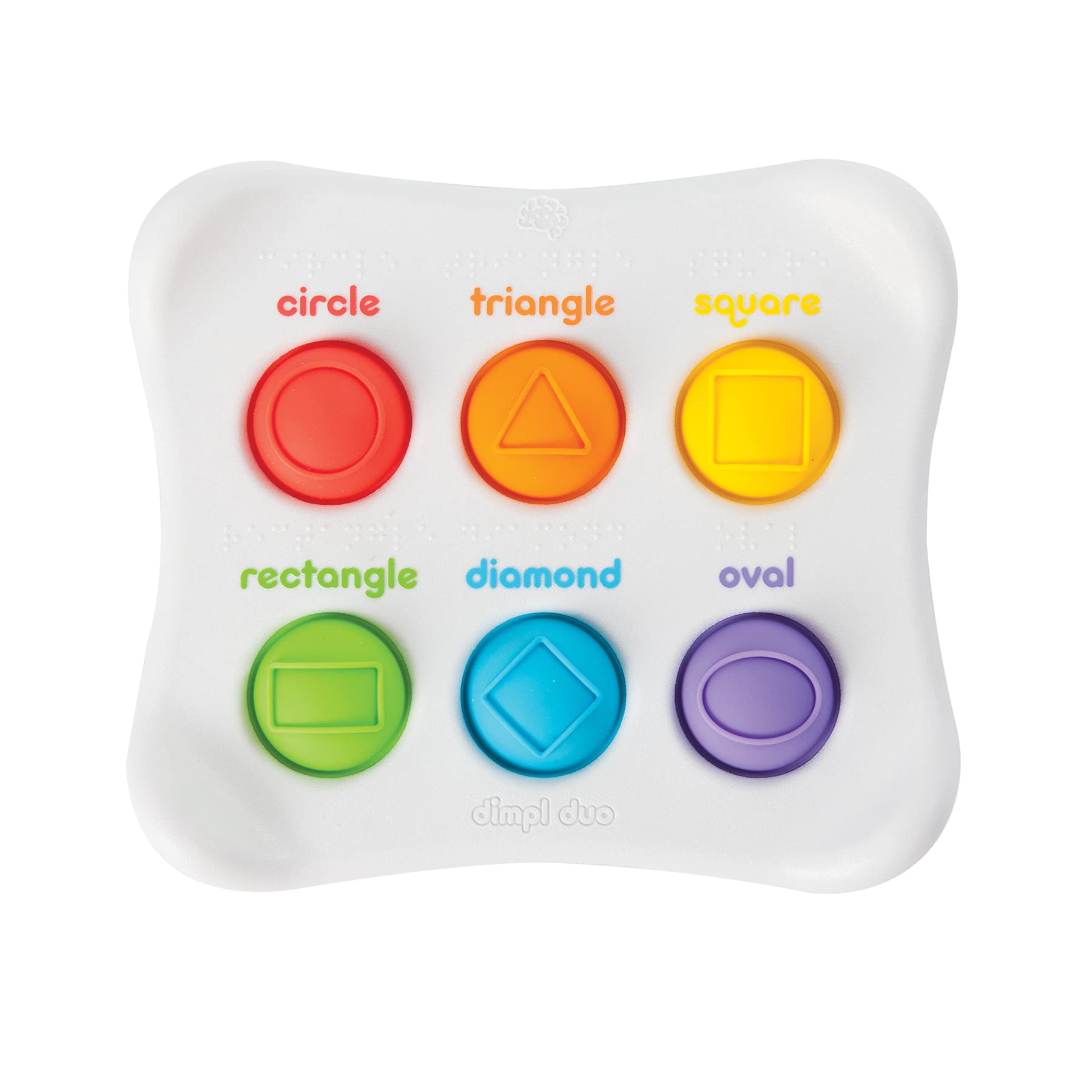 Fat Brain Toys Dimple Shape Fingertip Educational Squishy Toy Push Pop 1 Year Old FA208-1 Genuine Product