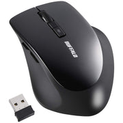 Buffalo Mouse Wireless Silent 5 Buttons [Equipped with Back/Forward Button] DPI Switching BlueLED Black BSMBW325BK