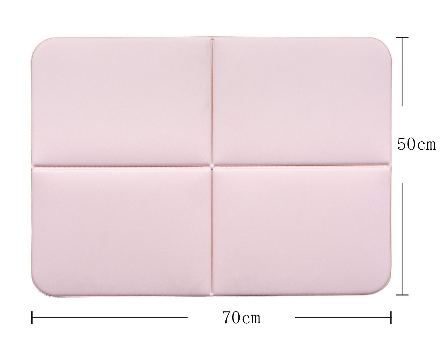 Sanko Okudake Adsorption Water Absorbing Quick Drying Bath Mat Foot Wipe Bathroom 50 x 70cm Soft Pink YO-27