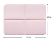 Sanko Okudake Adsorption Water Absorbing Quick Drying Bath Mat Foot Wipe Bathroom 50 x 70cm Soft Pink YO-27