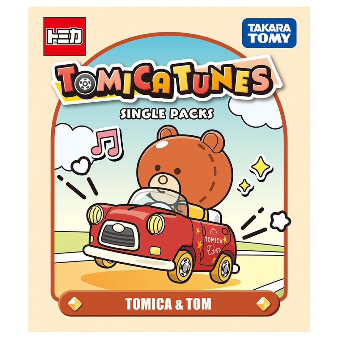 타카라 토미(TAKARA TOMY) 토미카 드림 토미카 TOMICA TUNES SINGLE PACKS TOMICA&TOM 미니카 장난감 3세 이상