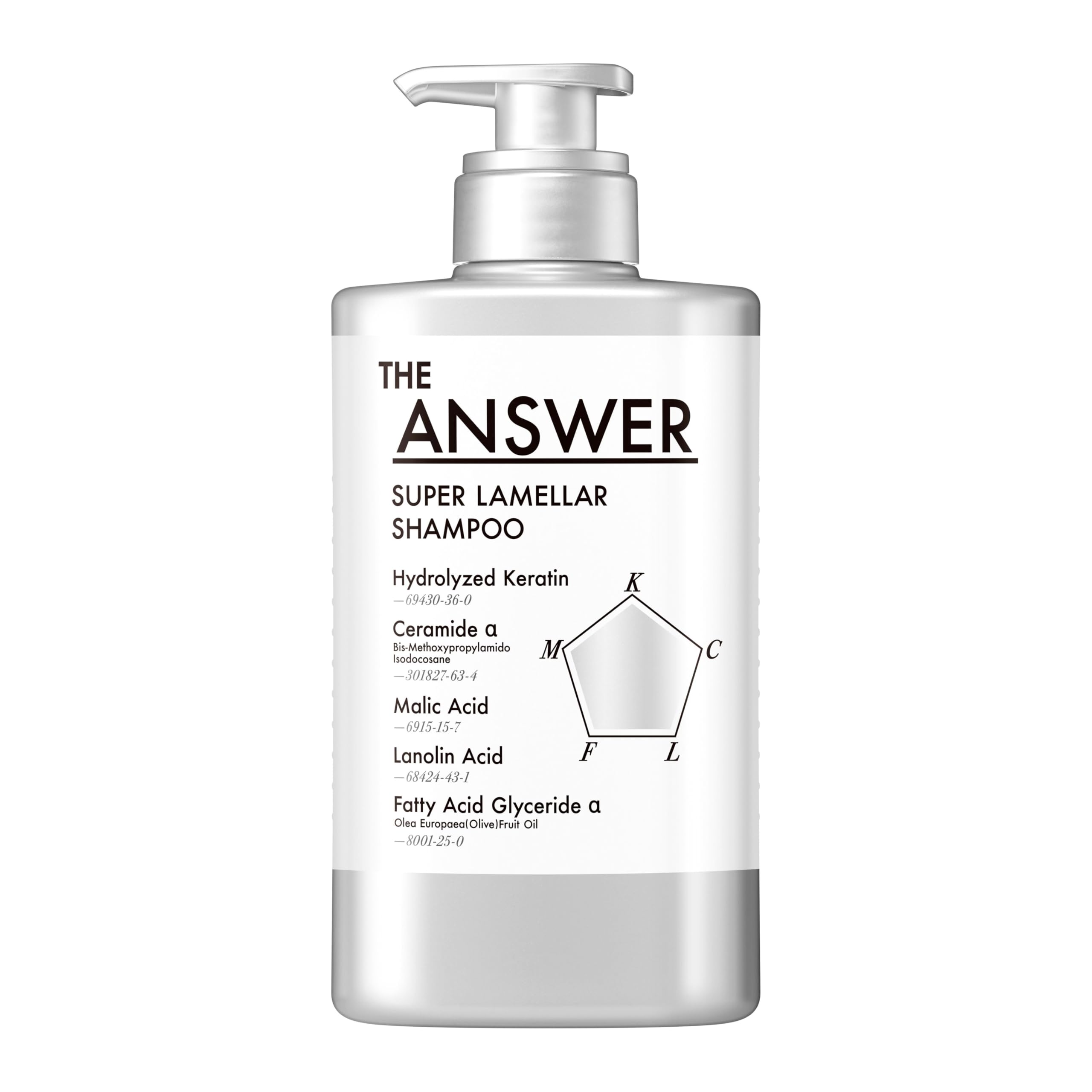 【THE ANSWER】 지안서 슈퍼 라멜라 샴푸 펌프 400ml 베르가못 & 다프네의 향기 미발 5대 필수 성분 배합