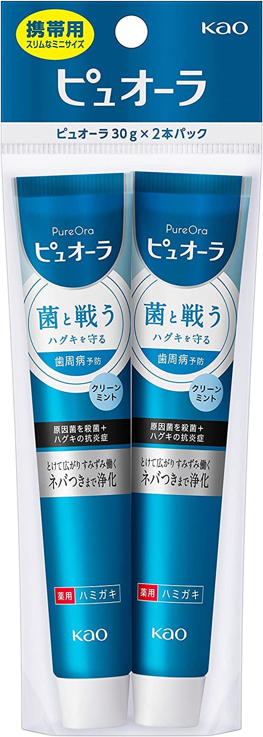 [Kao] Medicinal Pyuora Clean Mint Mini 30g x 2 bottles x 5 pieces set