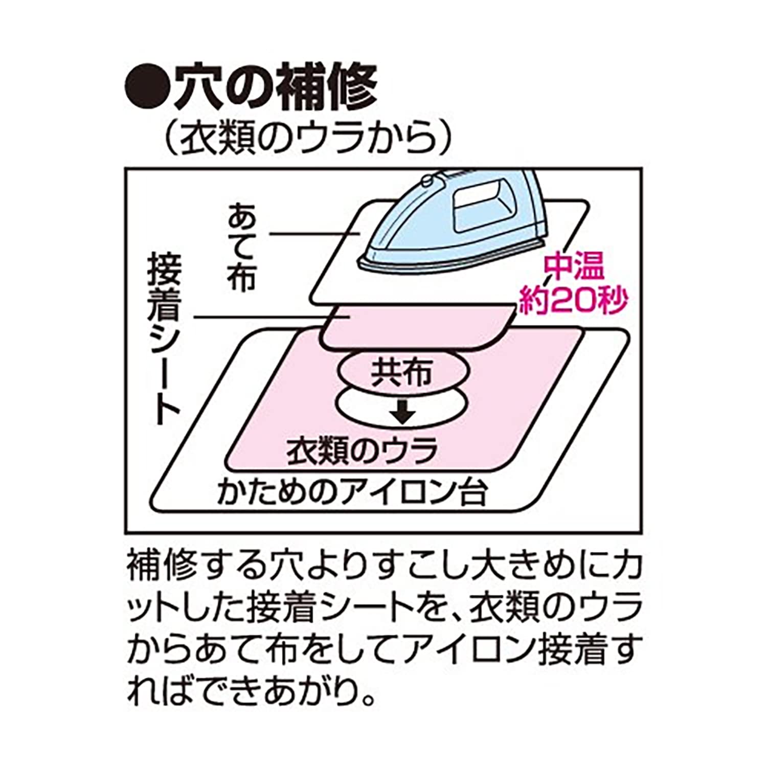 CAPTAIN88 Captain Easy Repair Series Inner Repair Sheet 6cm Width x Length 25cm #1 Black Iron on CP173