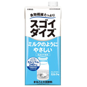 Sugoidaise Otsuka Foods Mild-like milk flavor 1000ml x 6 bottles (nutritional functional food (vitamin D)) Can be stored at room temperature Whole soybean drink