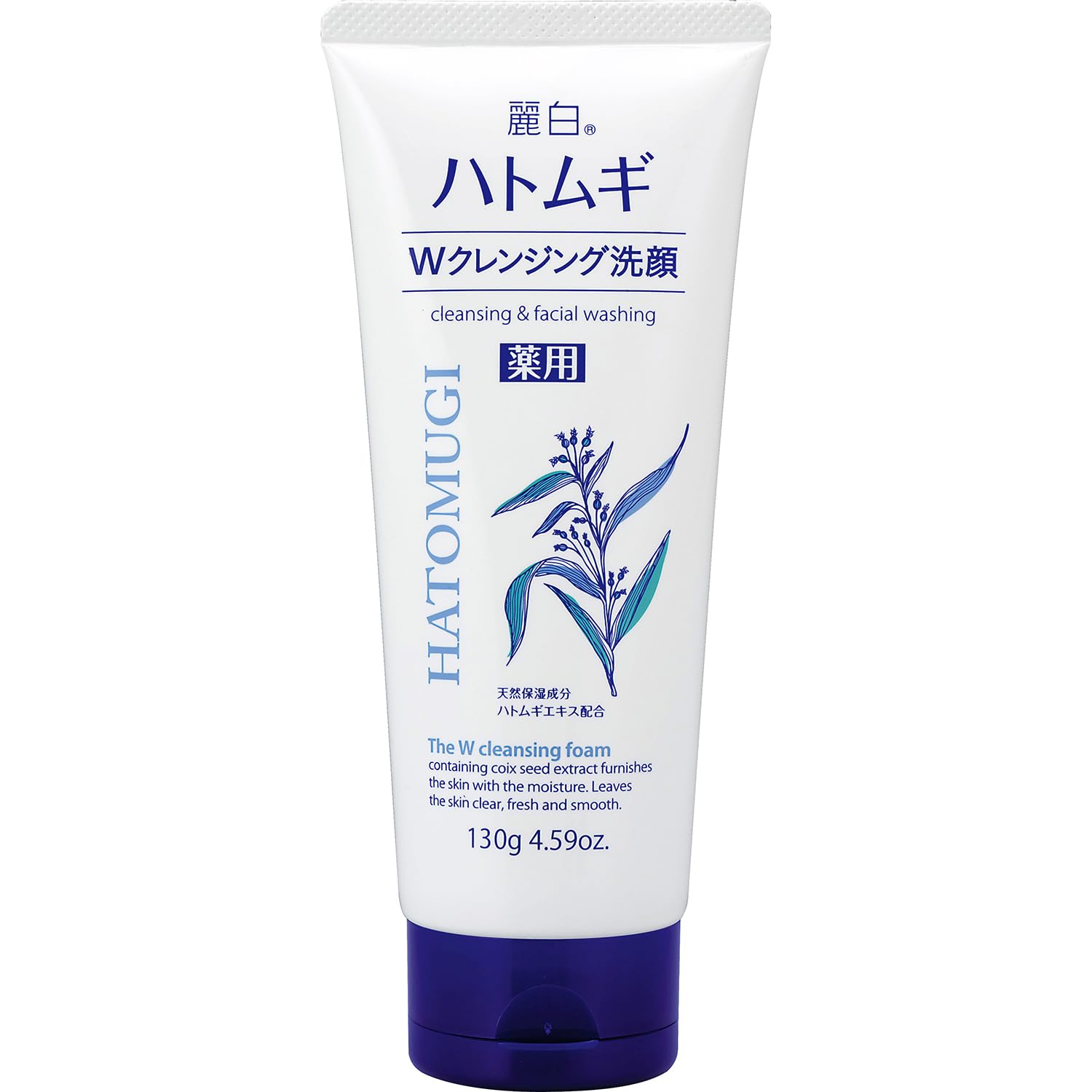 Reihaku Medicated Hatomugi W Cleansing Foam 130g