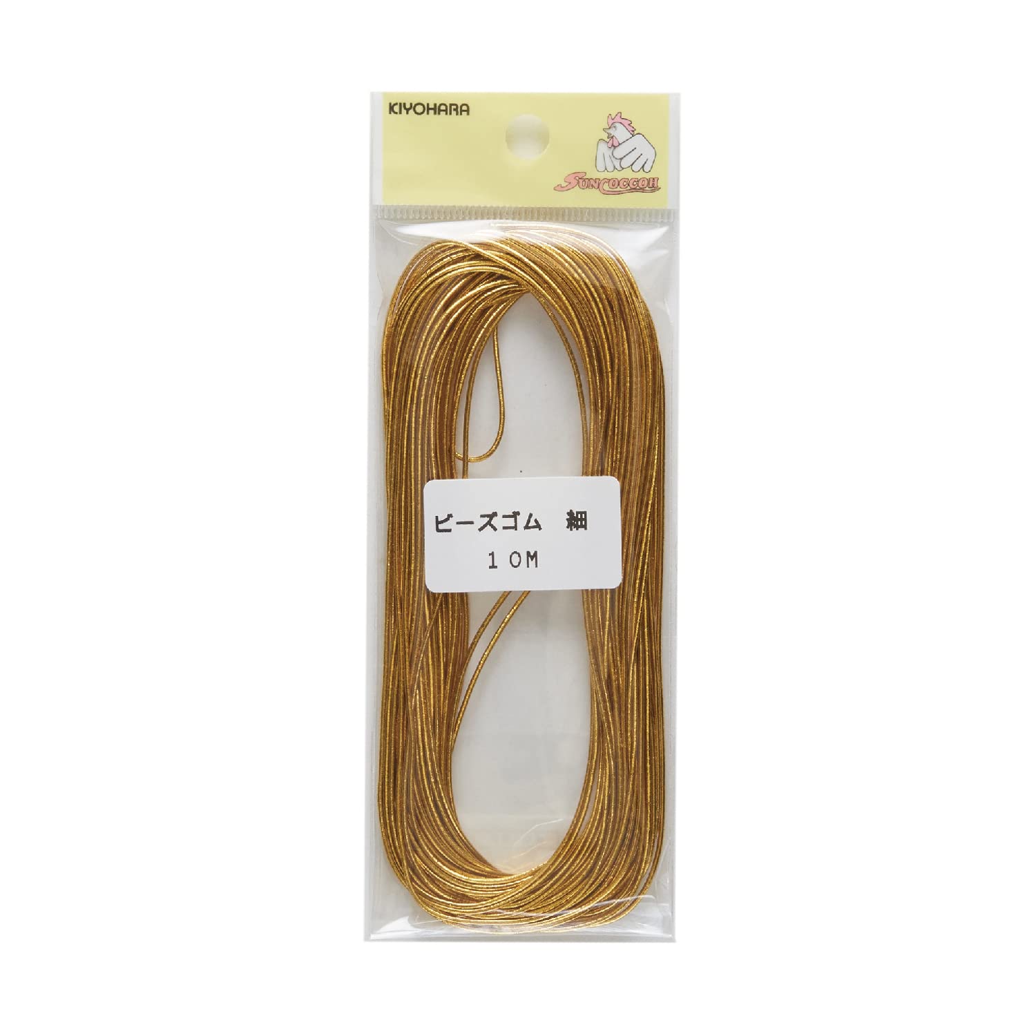 Sankokko bead rubber thin SUN40-68 10m roll gold