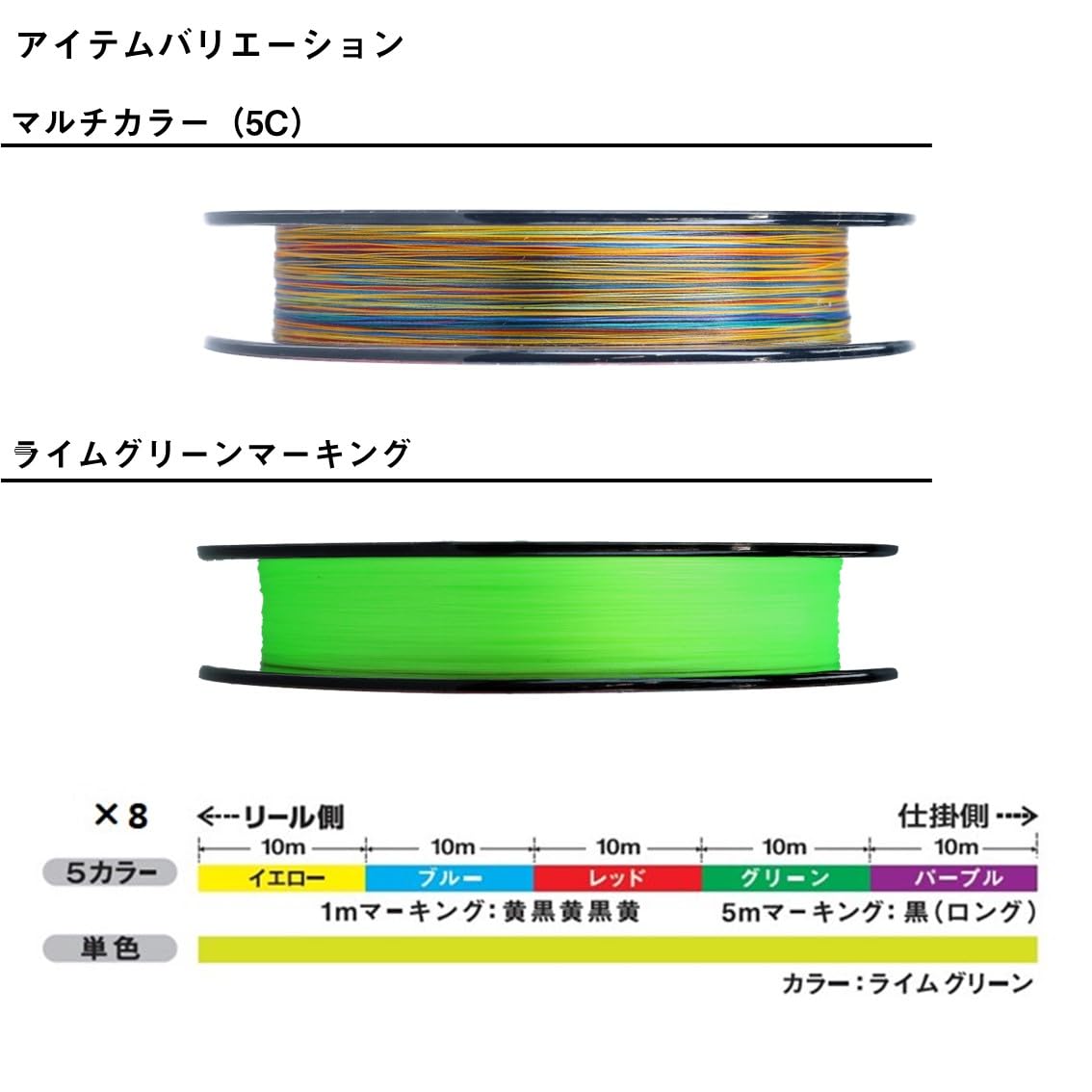 DAIWA PE Line UVF PE Durasensor X8+Si2 No. 3 300m Multicolor 49lb