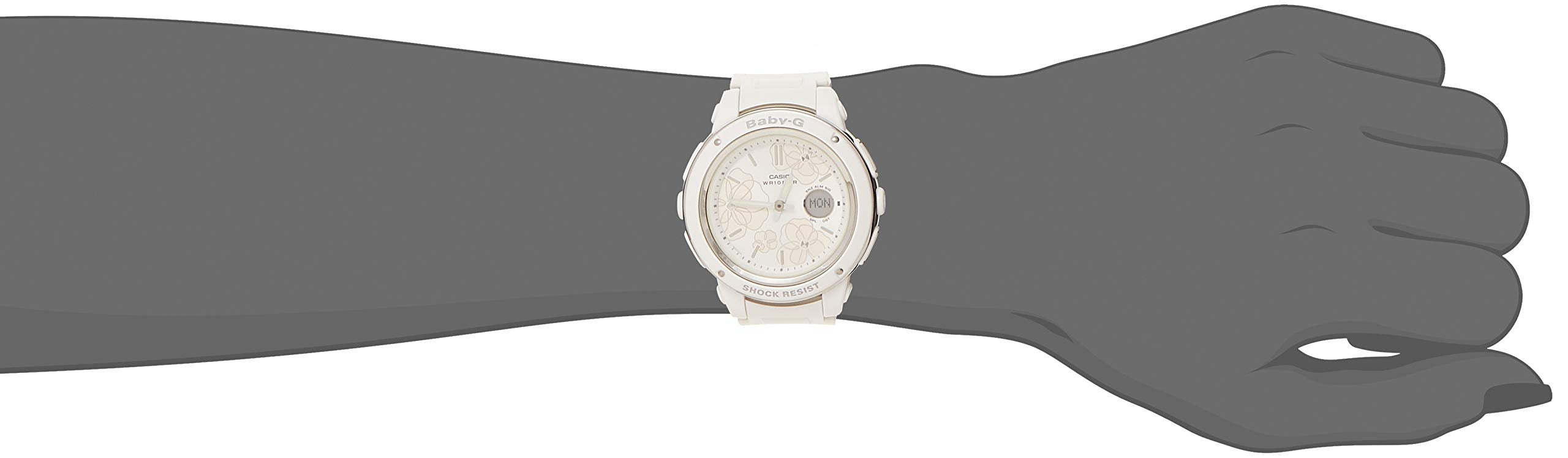 [Casio] Baby G Watch [Domestic Genuine Product] Floral Dial Series BGA-150FL-7AJF Women's White