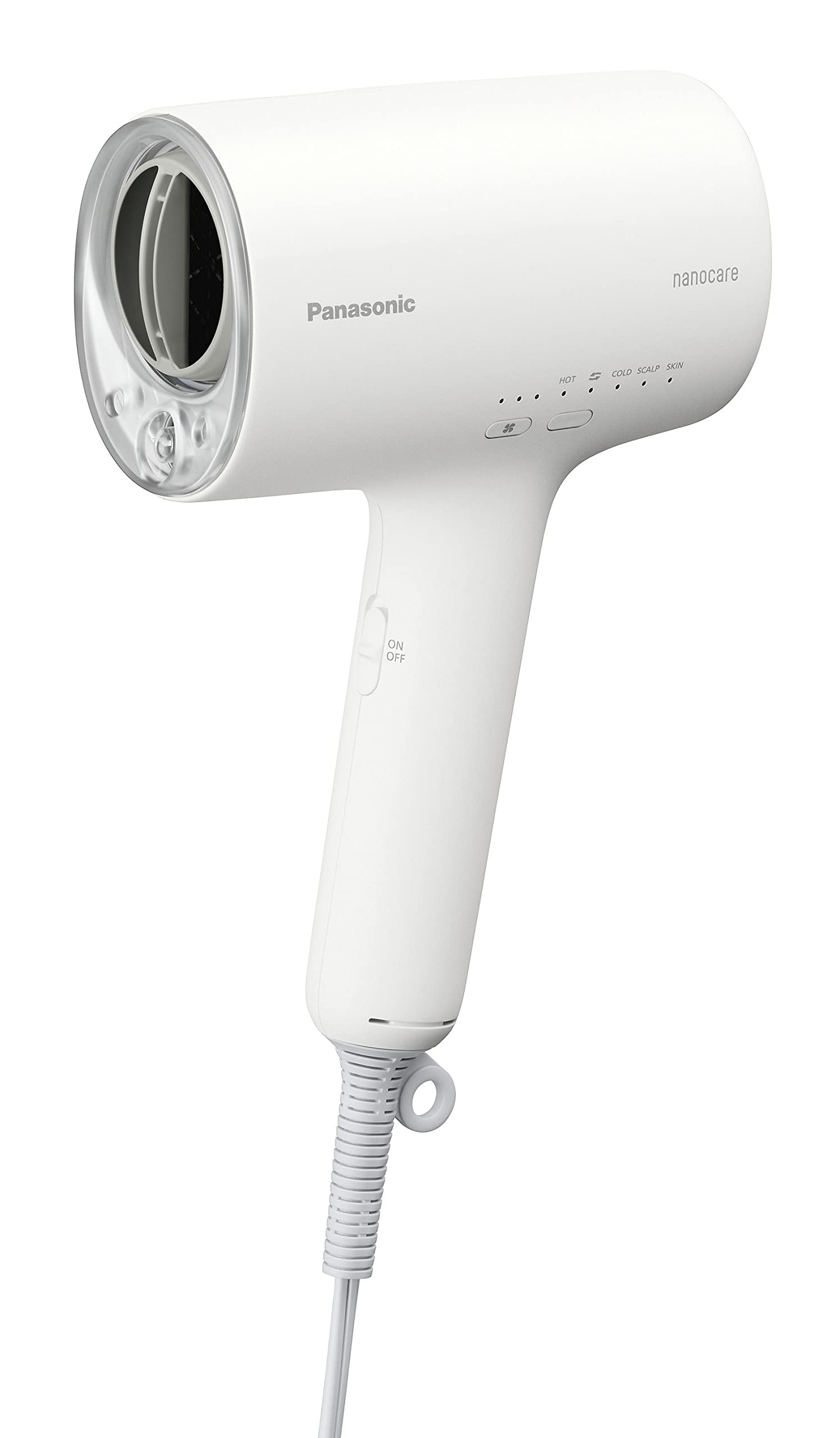 Panasonic Hair Dryer Nanocare High Penetration Nanoe & Mineral Equipped Compact Warm White EH-NA0J-W