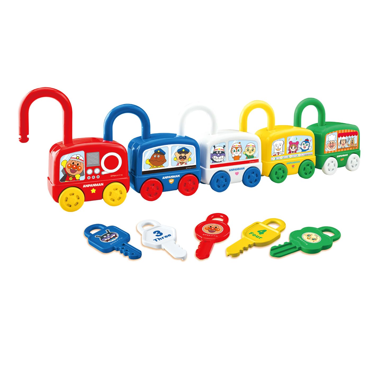 Joy Palette (JOYPALETTE) Anpanman Chơi và giáo dục Kurutto Kacha! Key & Working Car Set