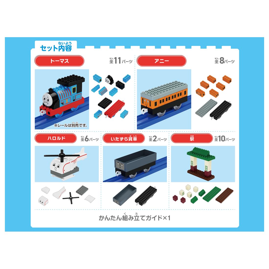 TAKARA TOMY Tomica Plarail Block Thomas the Tank Engine Entry Set Toy Ages 3+