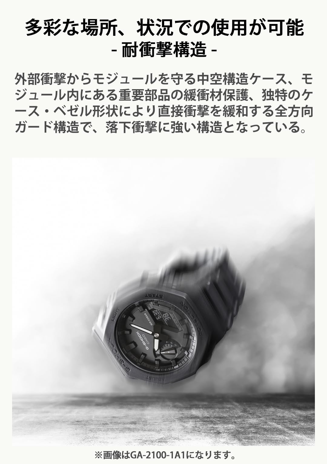 [Casio] G-Shock Watch [Domestic Genuine Product] Carbon Core Guard GA-2100-1AJF Men's Black