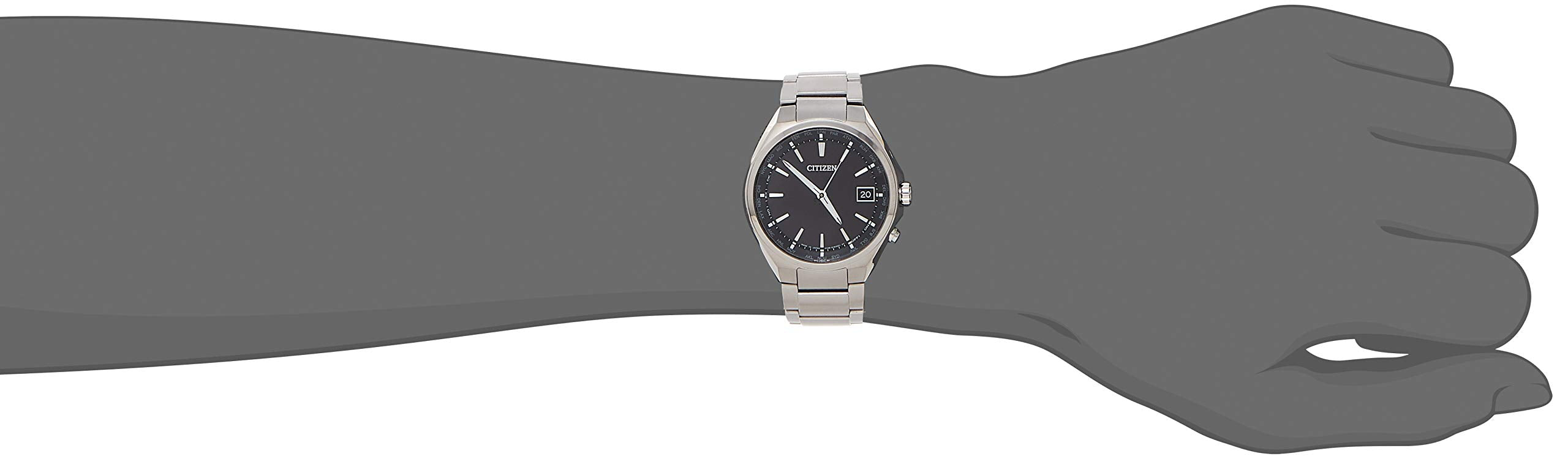 [CITIZEN] 아테사 ATTESA 에코 드라이브 전파 시계 (실버 / 비즈니스 / 방수 / 남성 ) CB1120-50E 다이렉트 플라이트 시티즌 전파 솔라