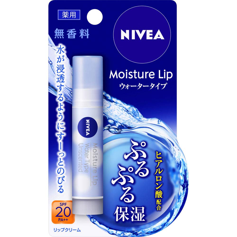 [3개 세트] 니베아 모이스처 립 워터 타입 무향료 3.5g