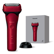 Panasonic Men's Shaver Ramdash 3-Blade Electric Razor AC Adapter Charging/Charging Stand Close Swing Head ES-L341D-R Red