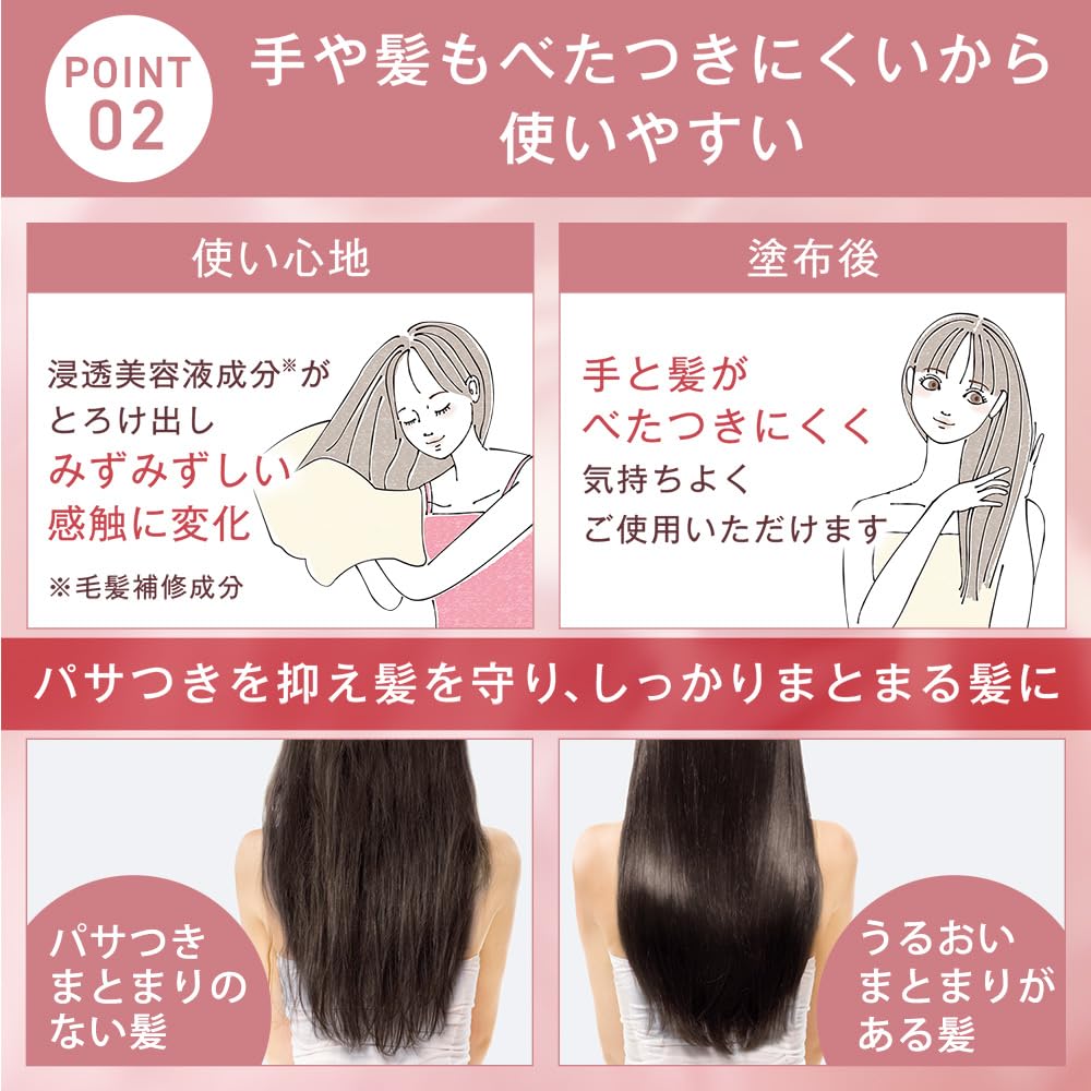 オルビス エッセンスイン ヘアミルク 洗い流さないヘアトリートメント 無香料