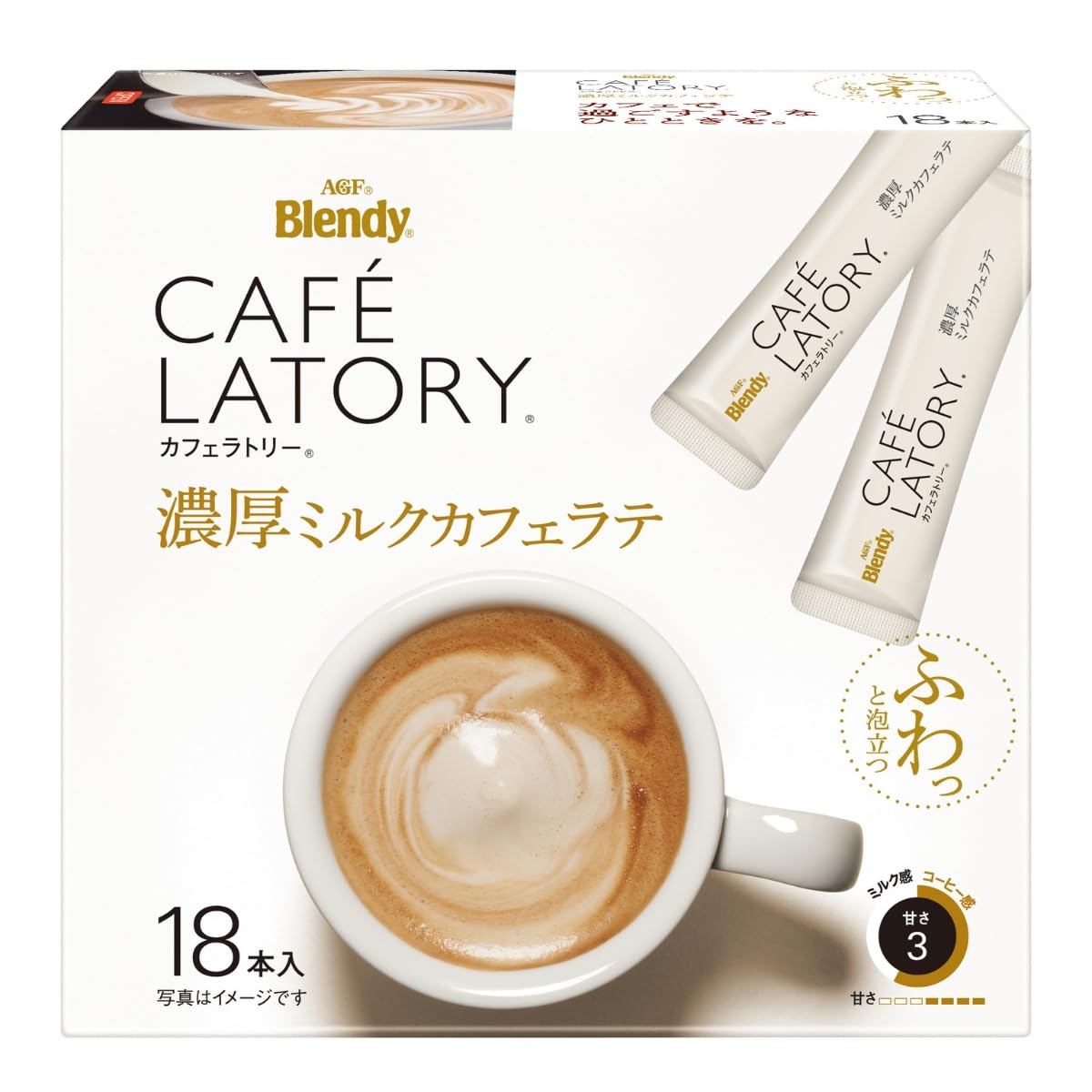 AGF Blendy Cafe Latry Stick Rich Milk Cafe Latte 18 pieces [Stick Coffee]