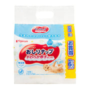 Pigeon [Refill baby wipes] Pigeon butt wipes, soft and thick finish, 99% pure water, 80 sheets x 6 pack