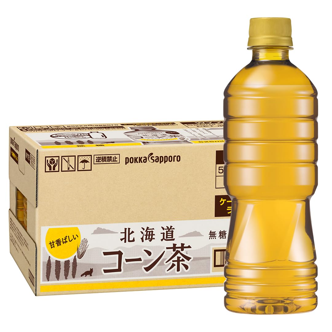 Hokkaido corn tea 525ml 24 bottles labelless non-caffeine zero caffeine sugar-free tea corn tea plastic bottle sweet and aromatic