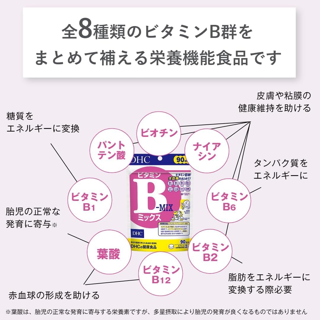 DHC Vitamin B Mix 90 days [Nutritional functional food (niacin, biotin, vitamin B12, folic acid)]