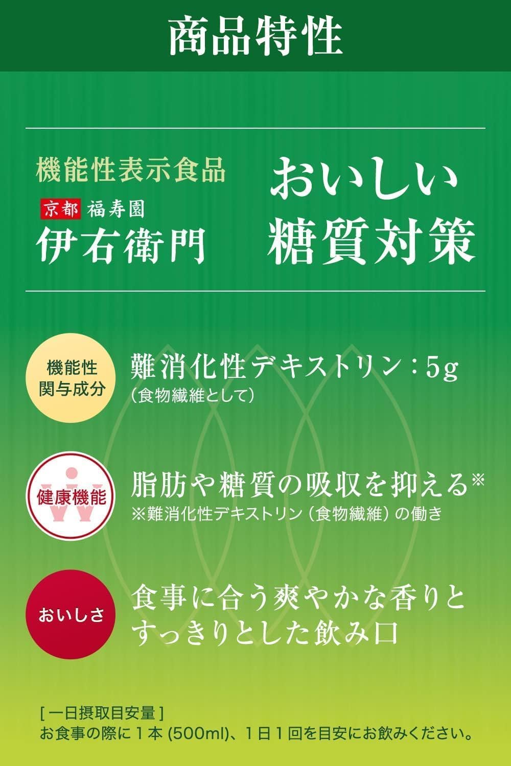 [Food with Functional Claims] Suntory Iyemon Delicious Anti-Carbohydrate Tea 500ml x 24 bottles