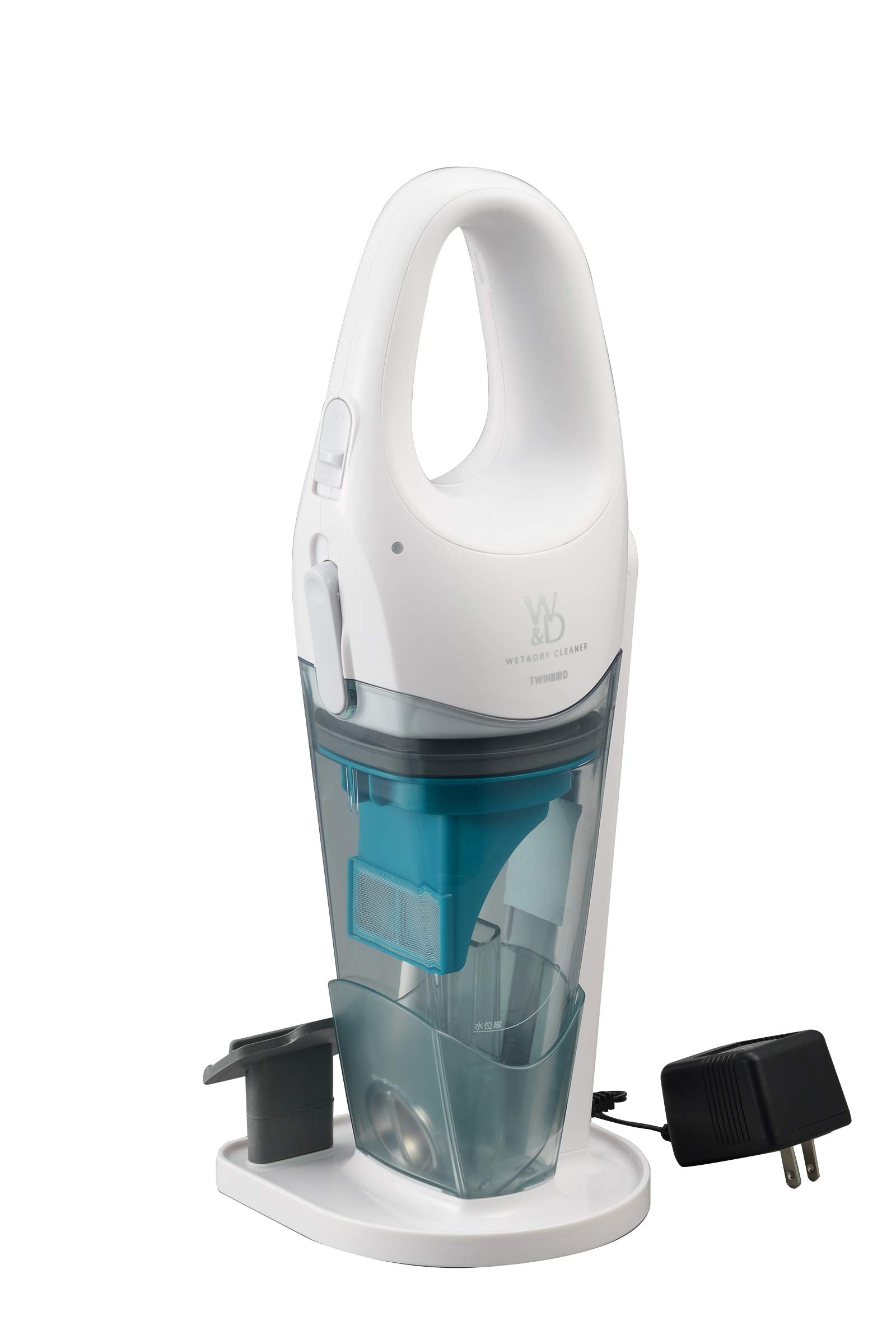 TWINBIRD (트윈 버드) 무선 청소기 습식 & 드라이 클리너 건습 양용 핸디 클리너 경량 컴팩트 결로 화이트 HC-EB23W