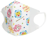 Skater 3-layer non-woven 3D mask for children, 10 pieces, Shimajiro 18, 12 x 10 cm MSKS3
