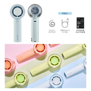 BLUEFEEL 미니 헤드 Z Fan 핸디 팬 휴대 선풍기 [초소형 헤드 최대 16시간 14,000RPM 제트 모터 강력 바람 16m/s 풍량 5단계 오조작 방지 숨겨진 날개 7중안심 설계 스트랩 첨부 USB-C충전식]