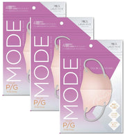 [Set of 3] HADARIKI Skin-flattering 3D mask mode Pink/Gray 7 pieces x 3 pieces