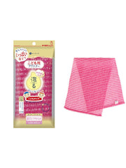 키크론 바디 타월 어린이용 레드 28 cm×80 cm 1장입 놀라움의 거품 몸 세탁