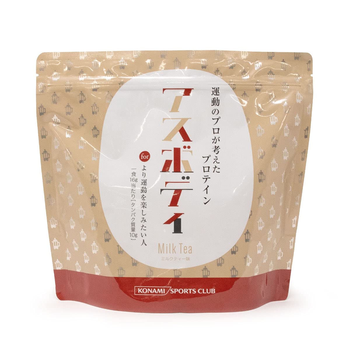 코나미 스포츠 클럽 유청 단백질 아스 바디 (500g / 우유 차 맛) 보존료 · 착색료 미사용