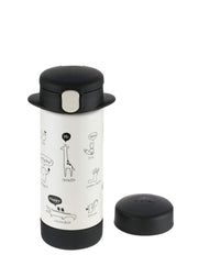 Richell 2WAY Stainless Steel Slim Mug 240 Black 1 piece 240ml 7 months