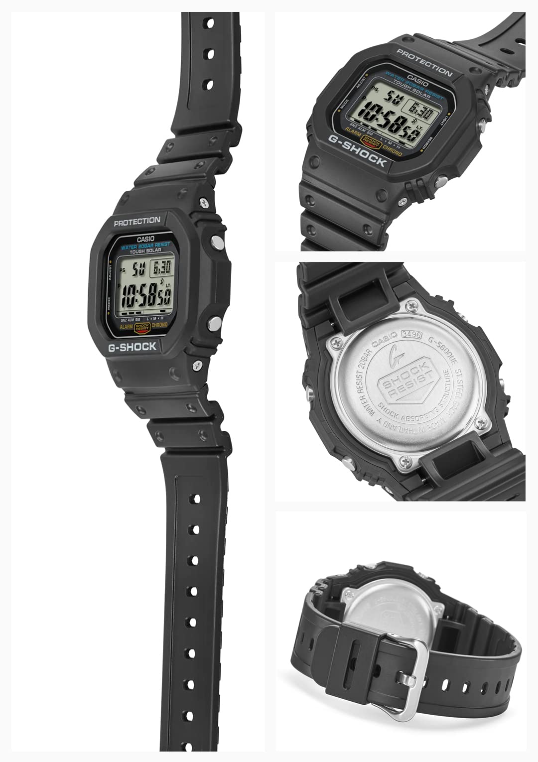 [Casio] G-Shock Watch [Domestic Genuine Product] Tough Solar G-5600UE-1JF Men's Black