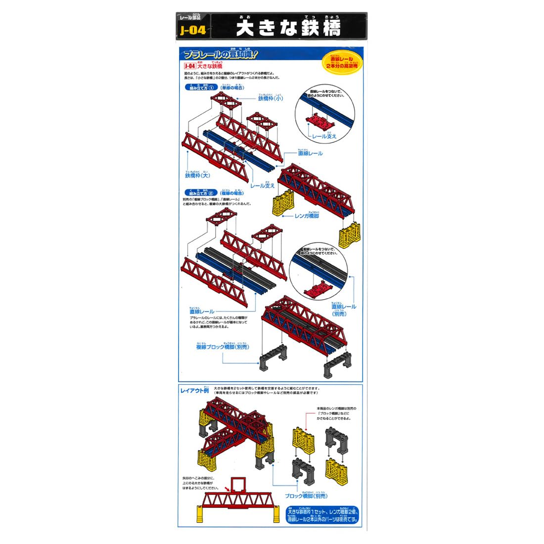 TAKARA TOMY Plarail J-04 Otetsu Bridge (ใหม่)
