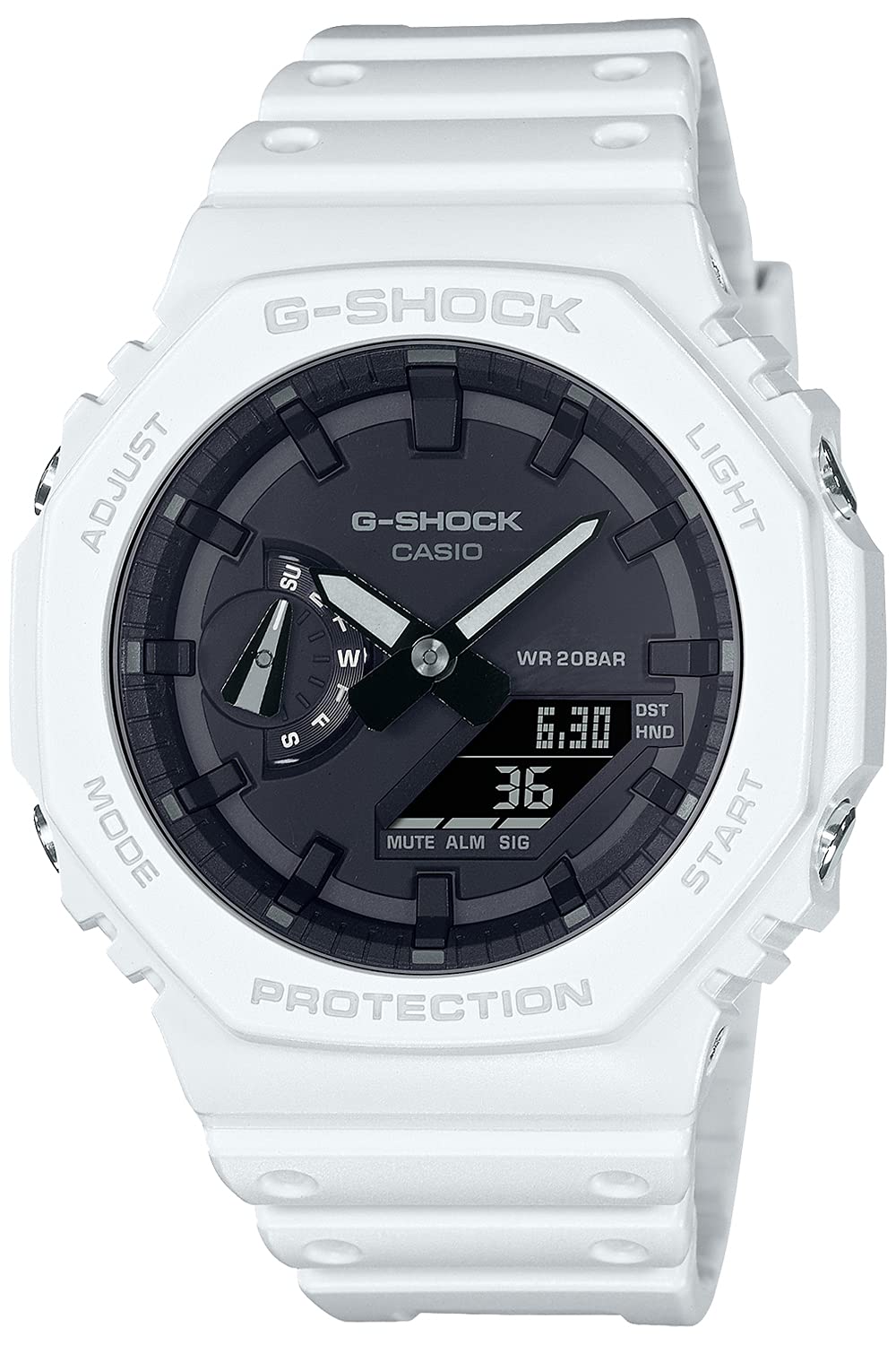 [Casio] G-Shock Watch [Domestic Genuine Product] Carbon Core Guard Structure GA-2100-7AJF Men's White