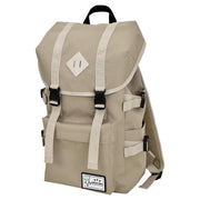 [Aventura] Rucksack Flap Backpack Water Repellent Nylon Large Capacity A4 Drawstring Logo Many of Pockets 20L Logo Back Zipper Cotton Candy Blue 1526