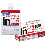 모리나가 제과 in젤리 단백질 5g 180g × 6개 요구르트 맛 10초 충전 단백질 저당질 지방 제로 유청 펩티드 아침 식사 방재 비상식 국산