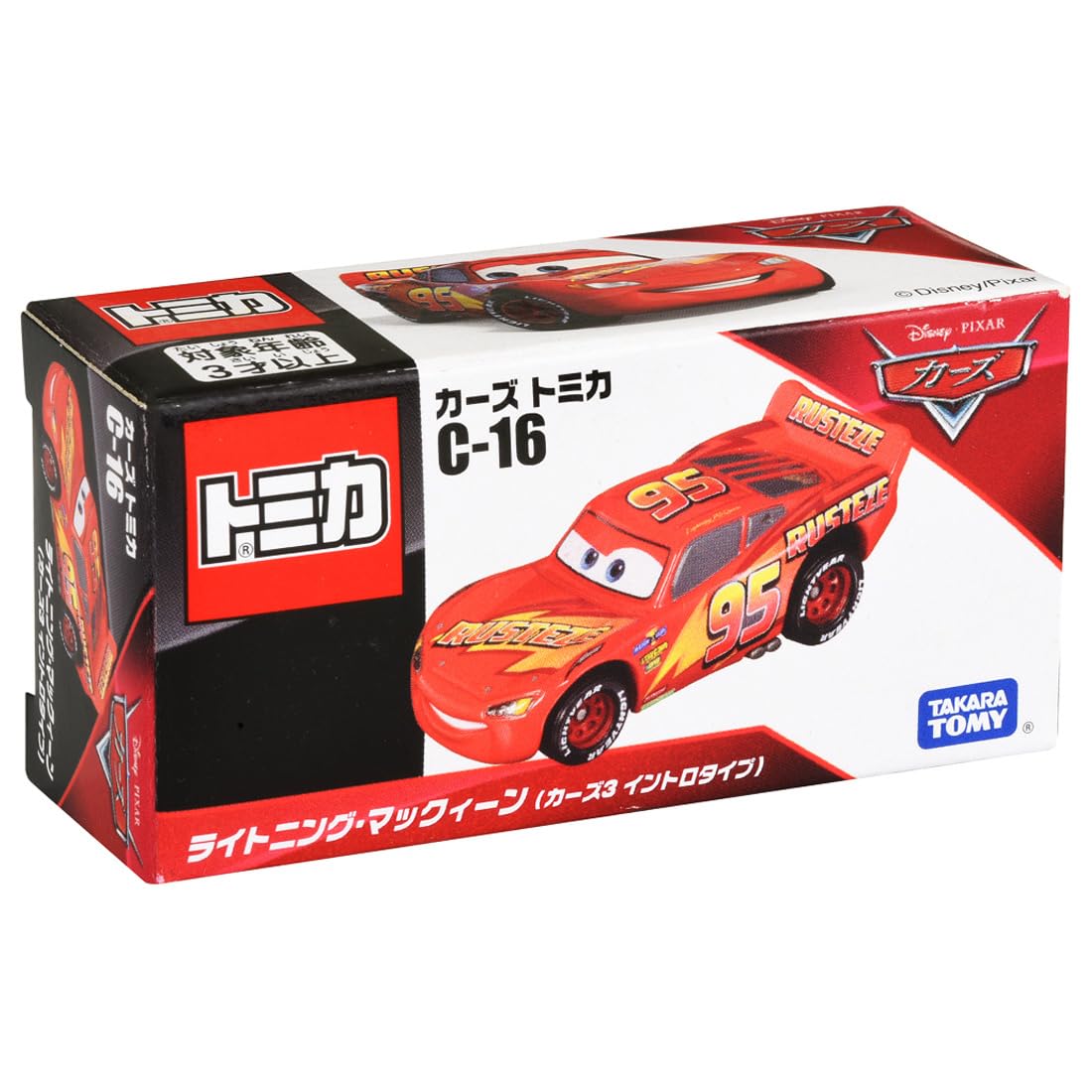 타카라 토미 (TAKARA TOMY) 토미카 디즈니 카즈 C-16 라이트닝 맥퀸 (카즈 3 인트로 타입) 미니카 장난감 3세 이상