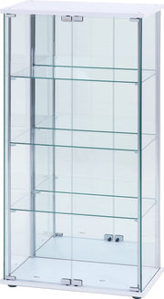 Fuji Boeki Collection Case Figure Case 4 Tiers Width 60.5 x Depth 36.5 x Height 120cm White Wide Type Rear Mirror Assembly Product 72799