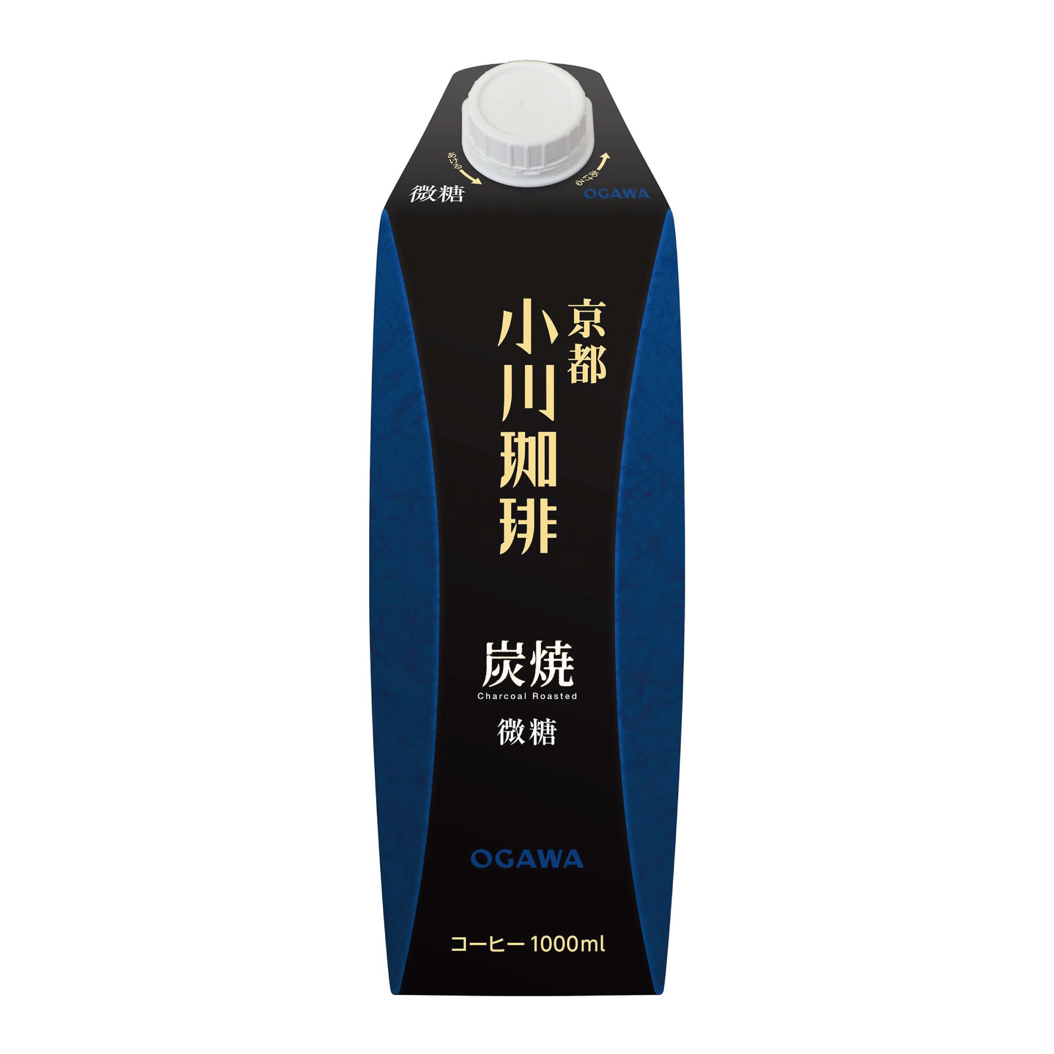 Cà phê than Kyoto Ogawa Cà phê than đường nhẹ 1L x 6 chai