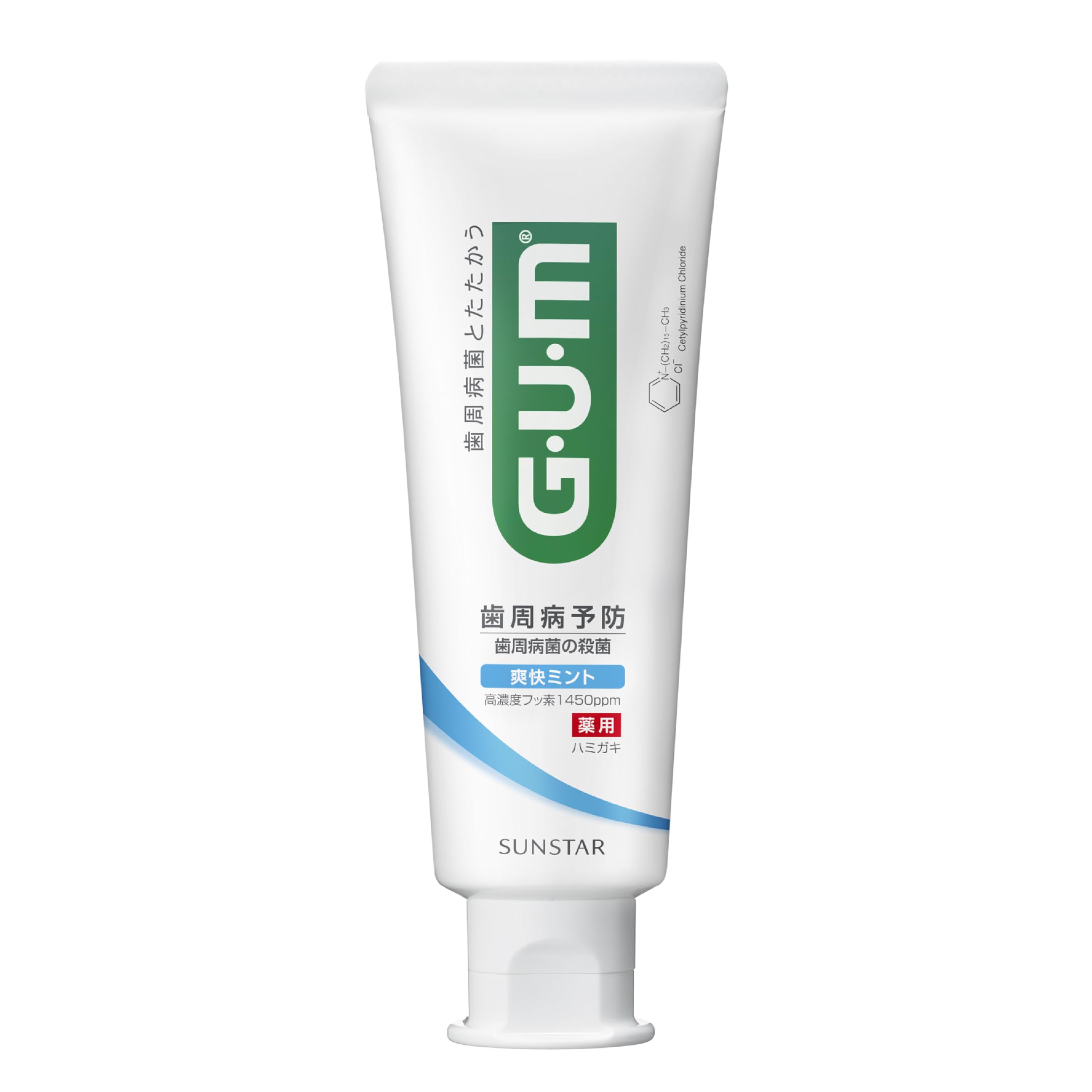 GUM Dental Paste Medicated Refreshing Type Standing 120g [Quasi-drug]