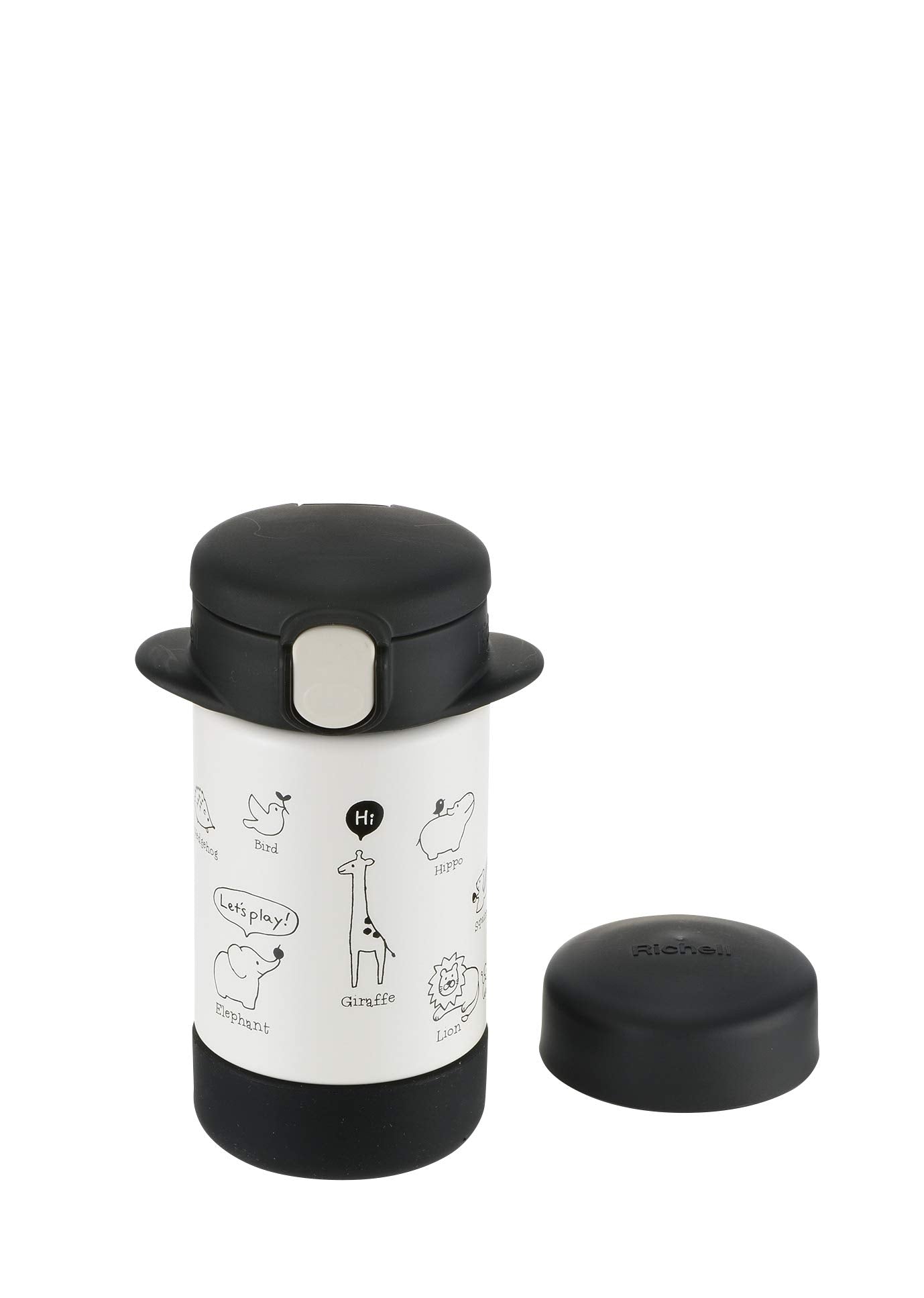 Richell 2WAY Stainless Steel Slim Mug 160 Black