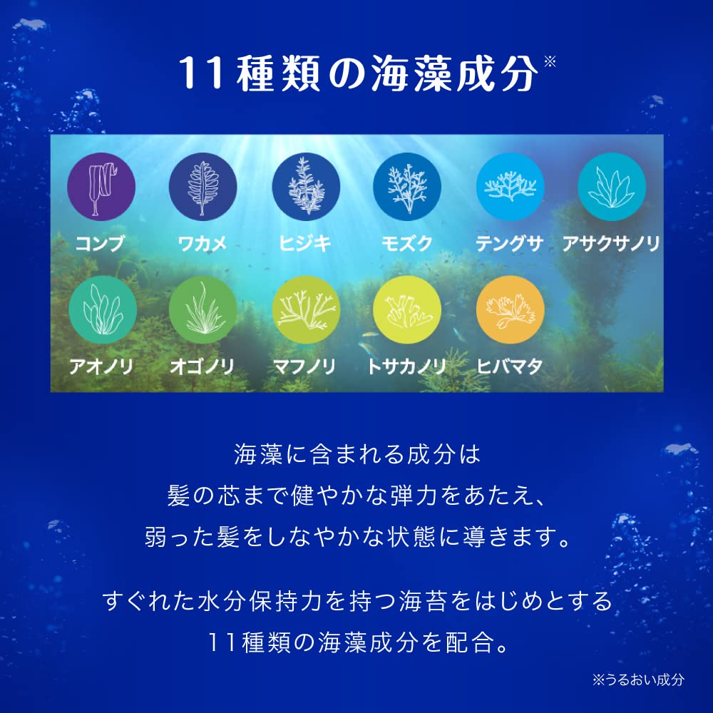 바다의 수분 조류 수분 케어 린스 인 샴푸 대용량 리필 1400ml 해초 보습