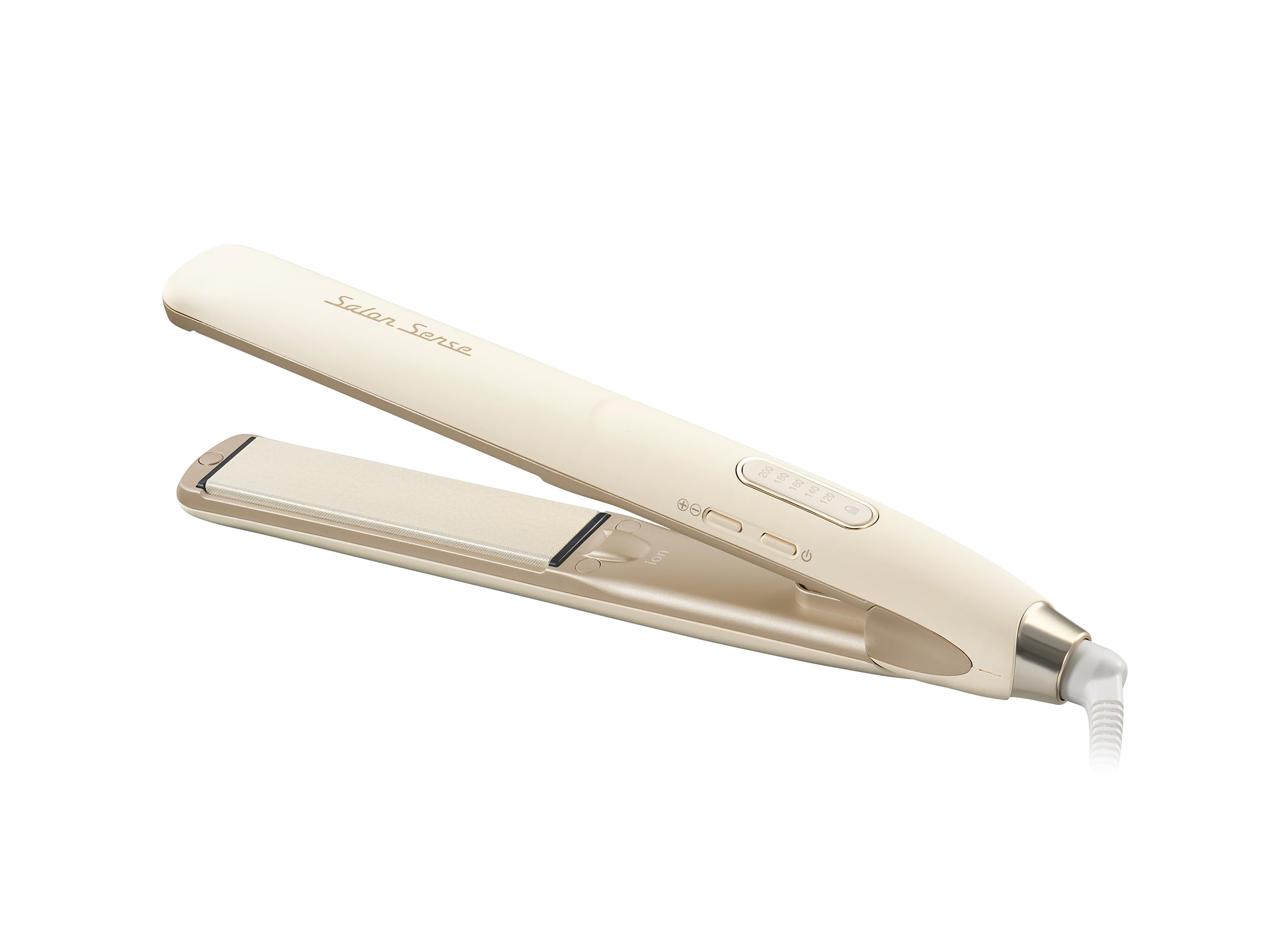 Koizumi Hair Iron Straight Negative Ion Salon Sense Silky Moist Overseas Compatible 5 Level Temperature Adjustment Ivory KHS-8760/C