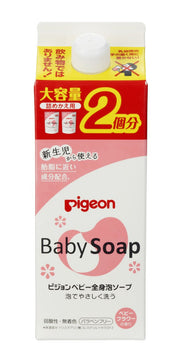 비둘기 아기 전신 거품 비누 아기 꽃 향기 리필 용 2 회분 800ml